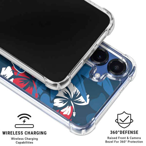 NFL Buffalo Bills Tropical Print Galaxy S25 Clear Case